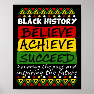 Poster Celebração do Mês da História Negra Afro-Americano