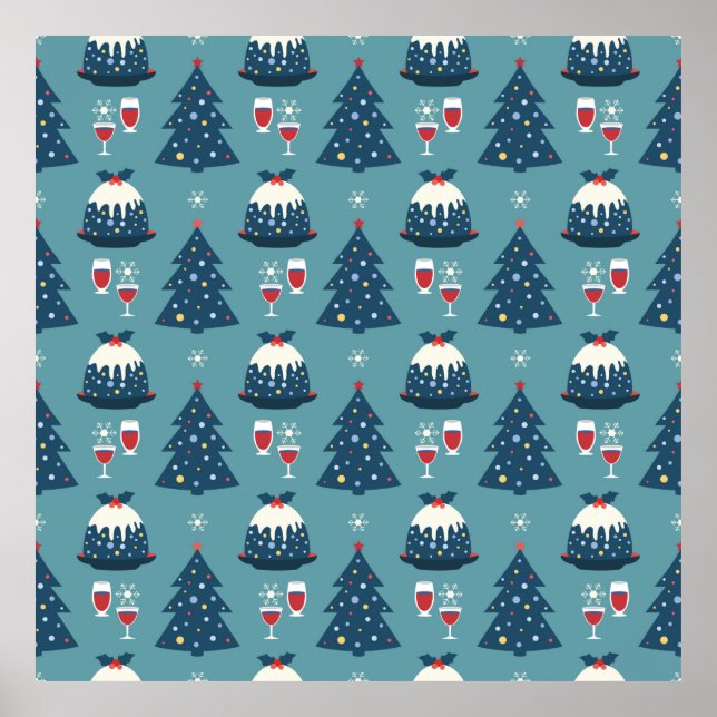Poster Celebração do Partido do Rico de Natal sem descont (Frente)