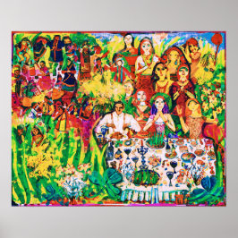 Poster Celebração do Primavera de Arte Folk de Março Ingê