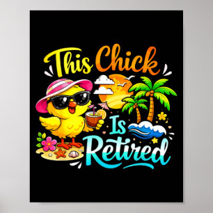 Poster Celebração engraçada de aposentadoria essa garota