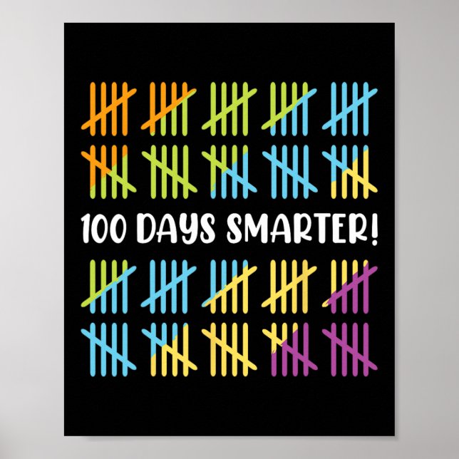 Poster Celebração Escolar 100 Dias Mais Inteligente (Frente)