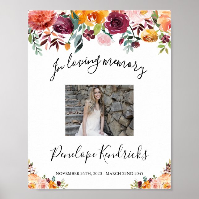 Poster Celebração Floral Do Sinal De Vida, Foto (Frente)