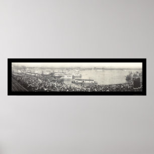 Poster Celebração na foto 1907 de St Louis