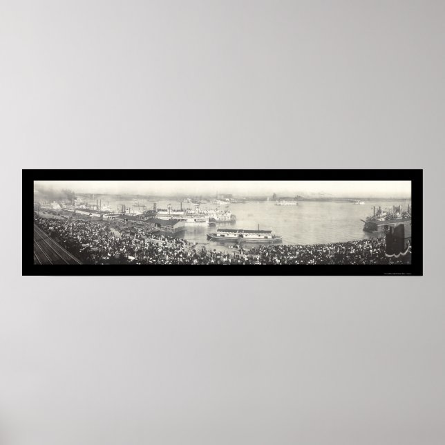 Poster Celebração na Rua Louis Photo 1907 (Frente)