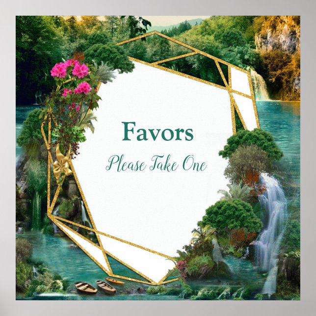 Poster Celebração no lago da fantasia mágica (Frente)