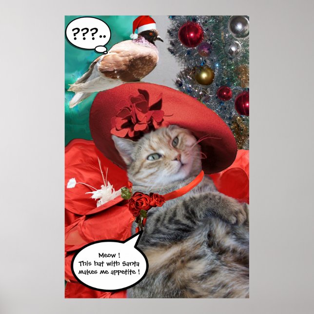 POSTER CELEBRAÇÕES DE NATAL DE PRINCESS TATUS CAT (Frente)