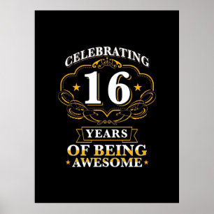 Poster Celebrando 16 Anos De Ser Incrível