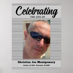 Poster Celebrando a vida  Foto Funeral