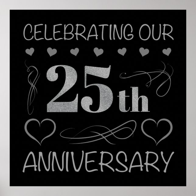 Poster Celebrando nosso 25 (Frente)
