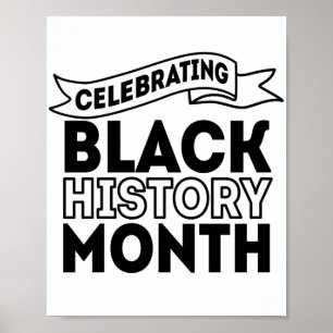 Poster Celebrando o Mês da História Negra