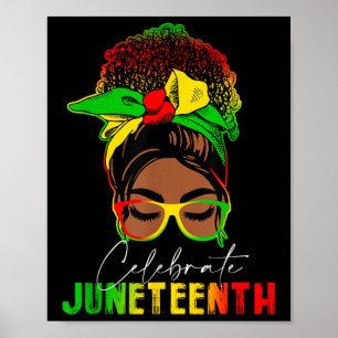 Poster Celebrar 18 de junho de 1865 African American Mess