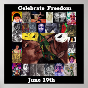 POSTER CELEBRAR A LIBERDADE 19 DE JUNHO