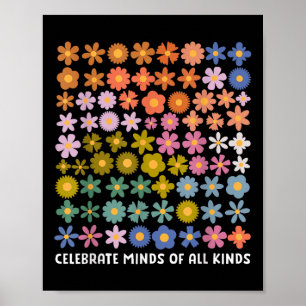 Poster Celebrar Mentes De Todos Os Tipos De Camisas Mulhe