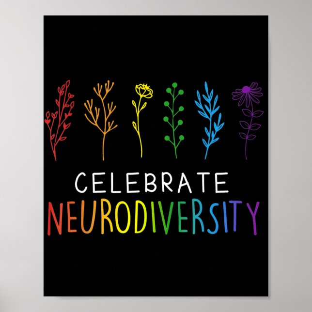 Poster CELEBRAR NEURODIVERSIDADE Autismo Sensibilização F (Frente)