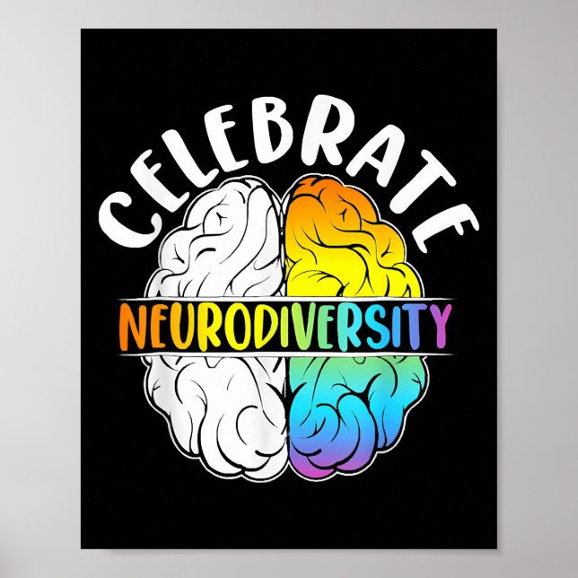Poster Celebrar o Autismo à Saúde Mental na Neurodiversid (Frente)