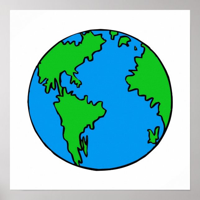 Pôster Celebrar o Dia da Terra (Frente)