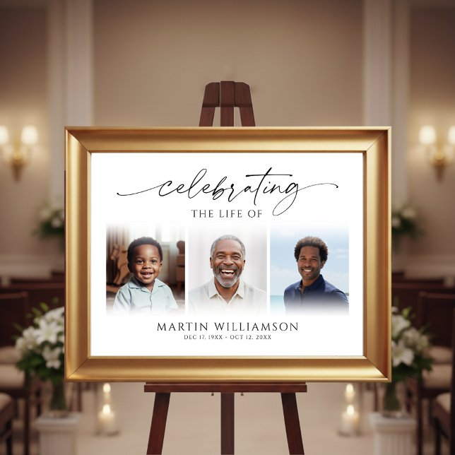 Poster Celebrating the Life 3 Photos Memorial (Criador carregado)