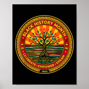 Poster Celebre a História Negra Eduque Inspire Orgulhoso