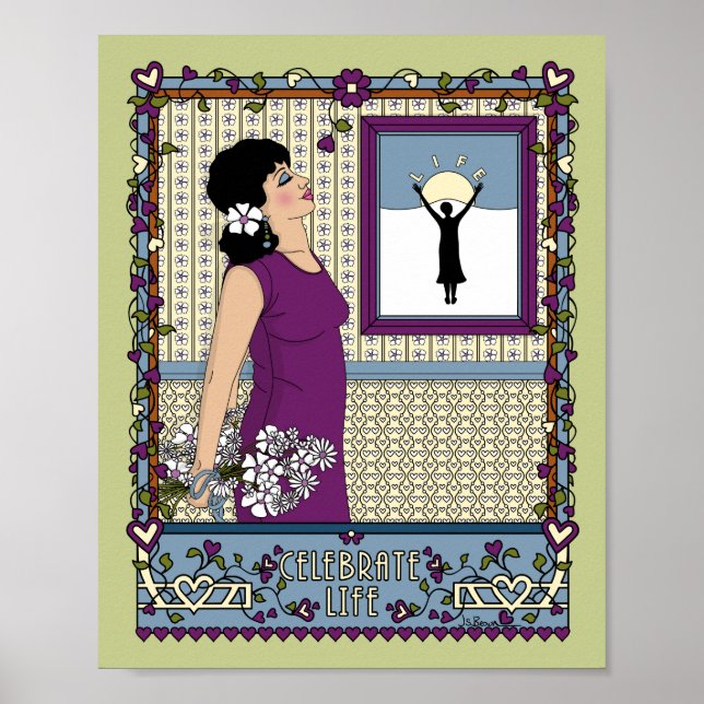 Pôster Celebre a Vida_A_ Cartaz 20x25cm (Frente)