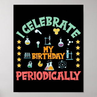 Poster Celebre Aniversário Periodicamente Aniversário de