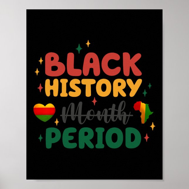 Poster Celebre Liberdade e Igualdade Mês da História Negr (Frente)