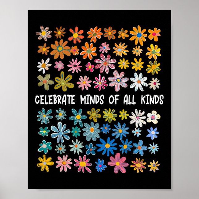 Poster Celebre Mentes De Todos os Tipos (Frente)