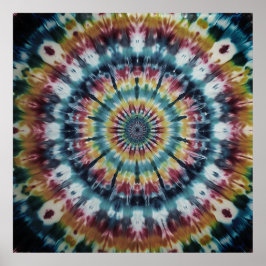 Poster Celebre o Dia Nacional do Tye-Dye Com Parede Marca