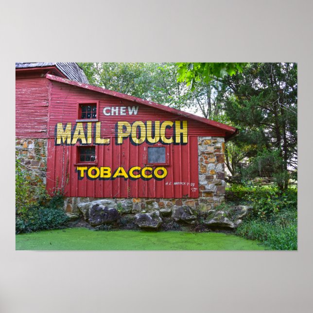 Poster Celeiro de Tabaco Mail Pouch, Red Oak II, Missouri (Frente)