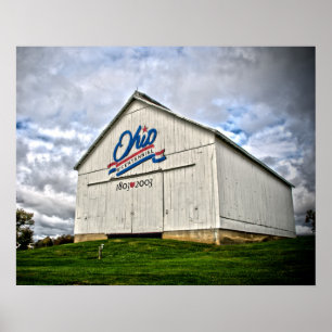 Poster Celeiros bicentenários de Clermont County Ohio