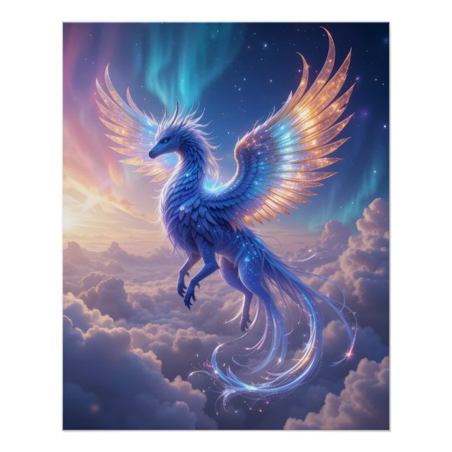 Pôster Celestial Griffin Soar (Frente)