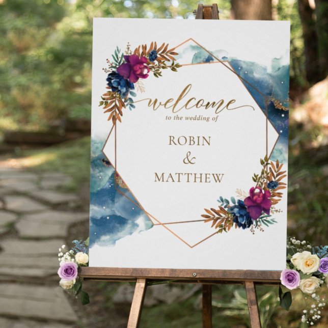Poster Celestial Mystic Garden, Wedding Welcome Sign (Criador carregado)