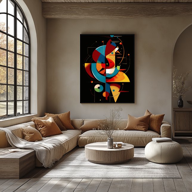 Poster Celestial Rhythm – Abstract Geometric Motion (Criador carregado)