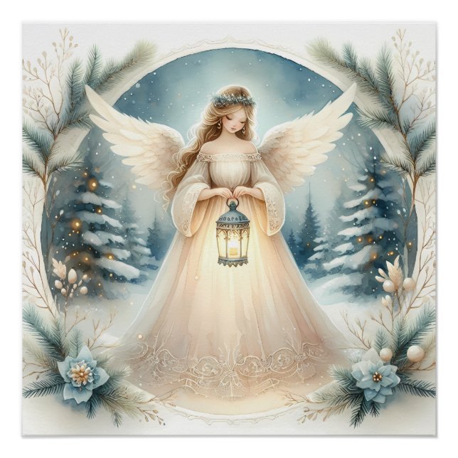 Pôster Celestial Winter Angel Lantern of Hope (Frente)