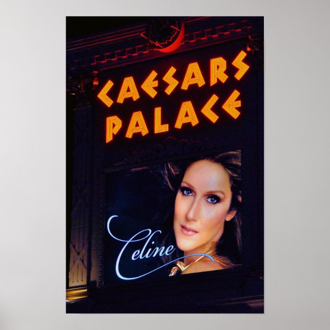 Poster Celine Dion Caesars Palace Las Vegas América (Frente)