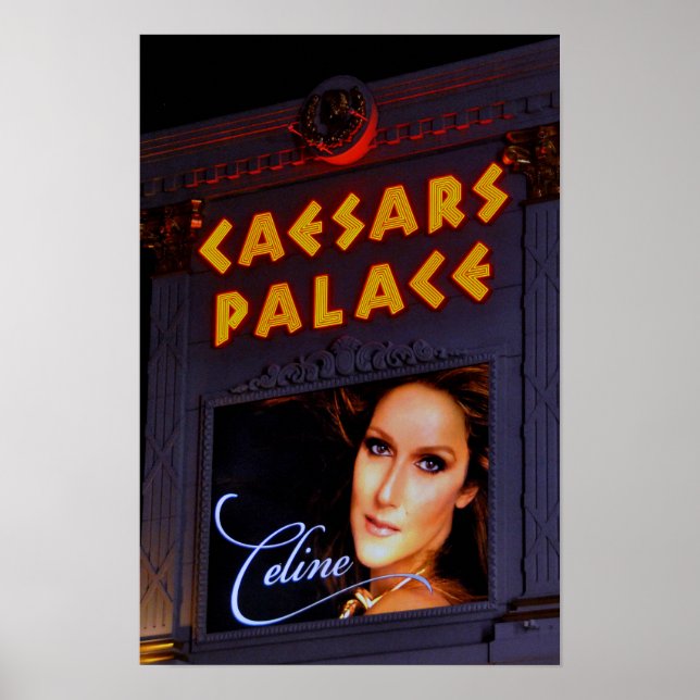 Poster Celine Dion Caesars Palace Las Vegas América (Frente)
