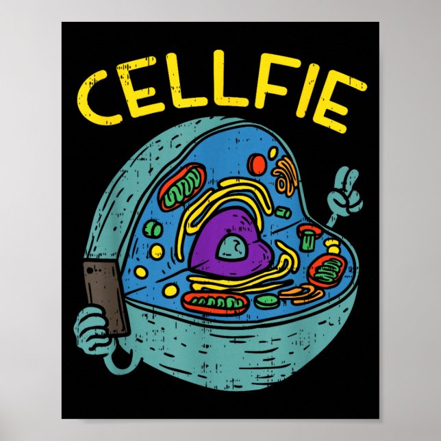 Poster Cell Fie Funny Science Biology Teacher  (Frente)