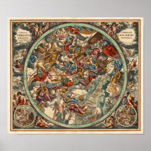 Pôster Cellarius Andreas Harmonia 1708 Macrocosmica