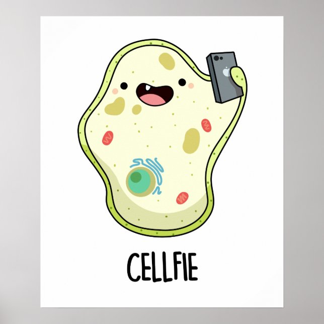 Poster Cellfie Funny Biology Pun (Frente)