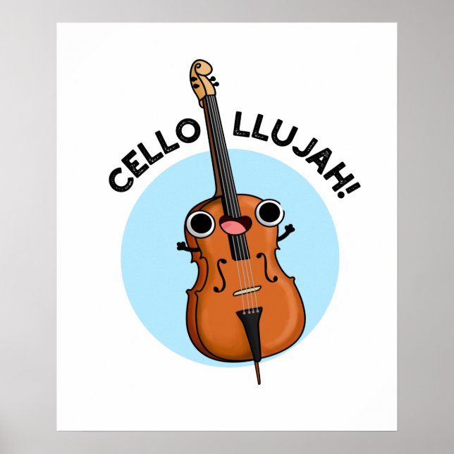 Poster Cello-Llujah Funny Cello Pun (Frente)