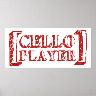 Poster Cello Player