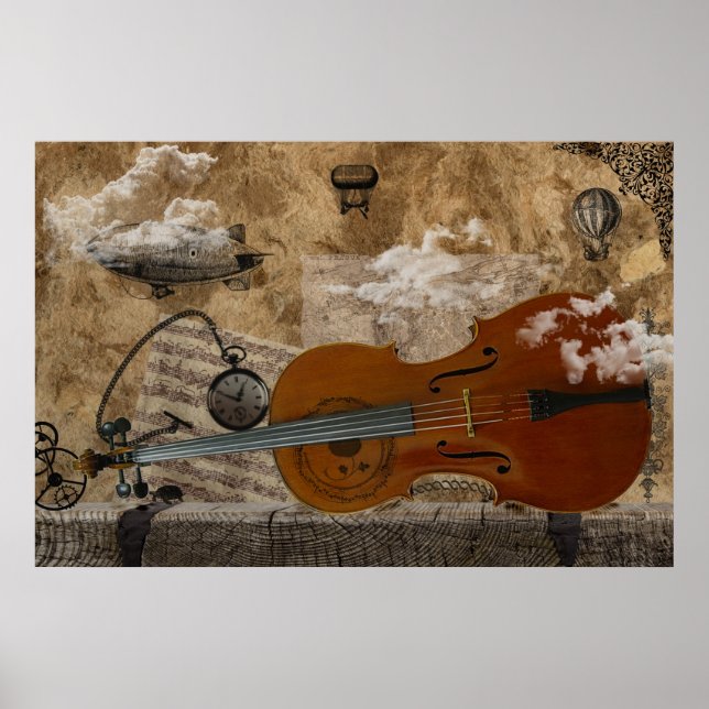 Poster Cello Steampunk Suite (Frente)