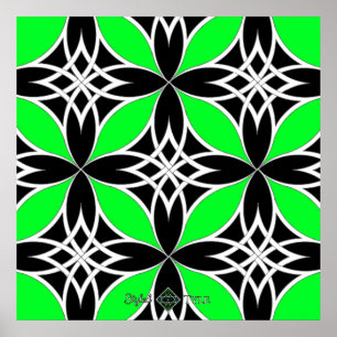 Pôster Celta Espelhado ( Flutterby Verde )