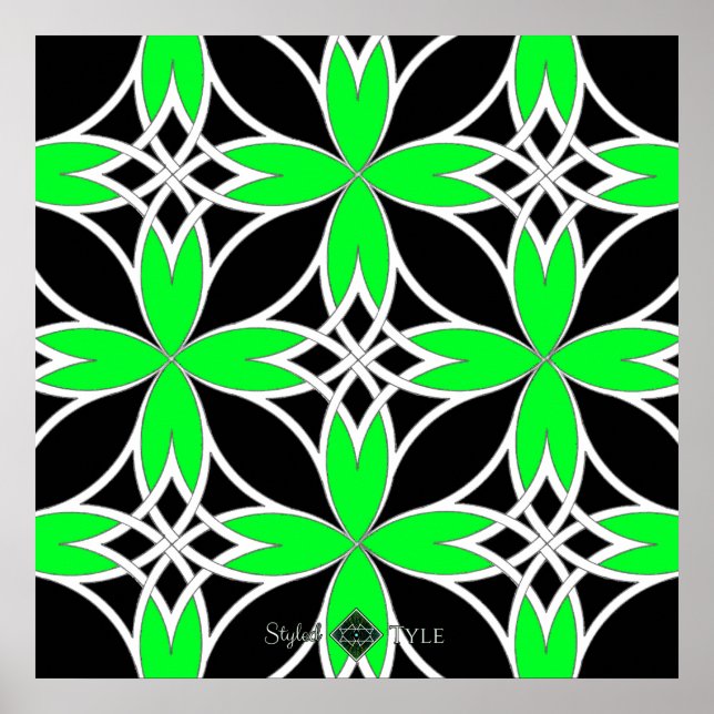 Poster Celta Espelhado ( Verde Invertido ) (Frente)