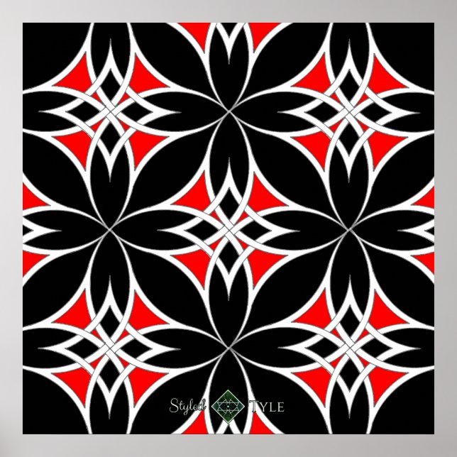 Poster Celta Espelhado (Vermelho) (Frente)