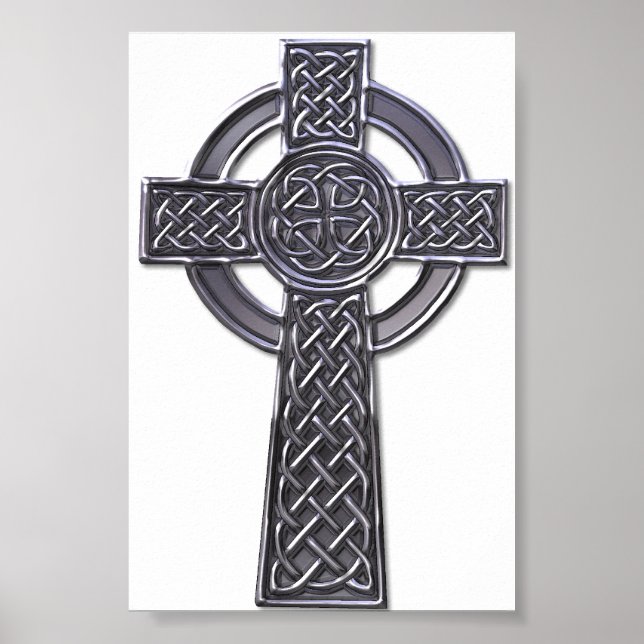 Pôster Celtic Cross - Silver (Frente)