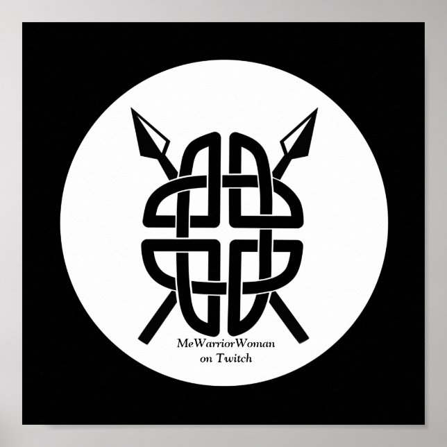 Poster Celtic Shield, MeWarriorWoman no Twitch (Frente)
