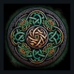 Poster Célula Nó Verde Dourado<br><div class="desc">Célula Nó Verde Dourado</div>
