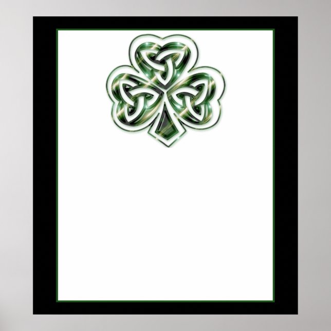 Pôster Célula Shamrock Design 2 Poster/Impressão 2 (Frente)