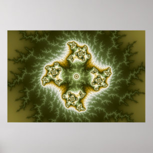 Poster Célula Vegetal - Arte Fractal