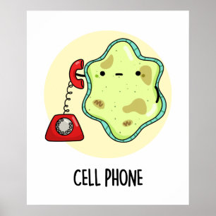 Poster Celular Funny Biology Science Pun